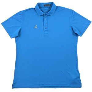 G/Fore G4 Performance Maridoe Golf Polo Shirt Mens Size Medium Blue Pique